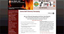 Desktop Screenshot of jamesballchimney.com