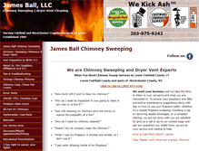 Tablet Screenshot of jamesballchimney.com